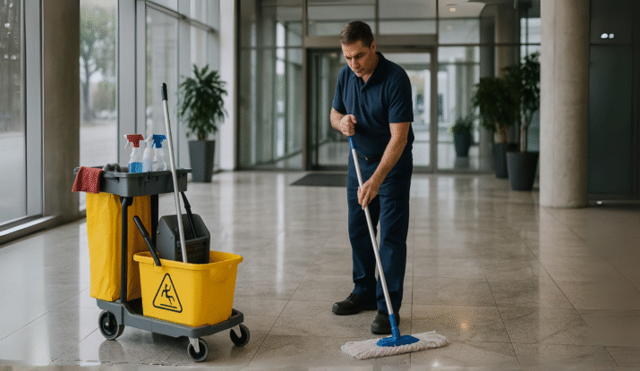 Trusted labour contractor discussing staffing requirements