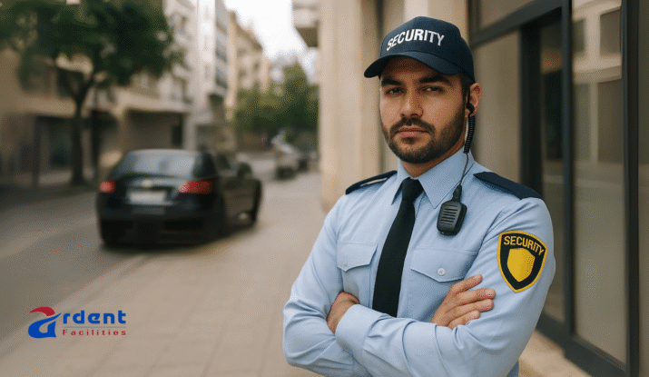 Professional security guard Services at commercial building in Ahmedabad