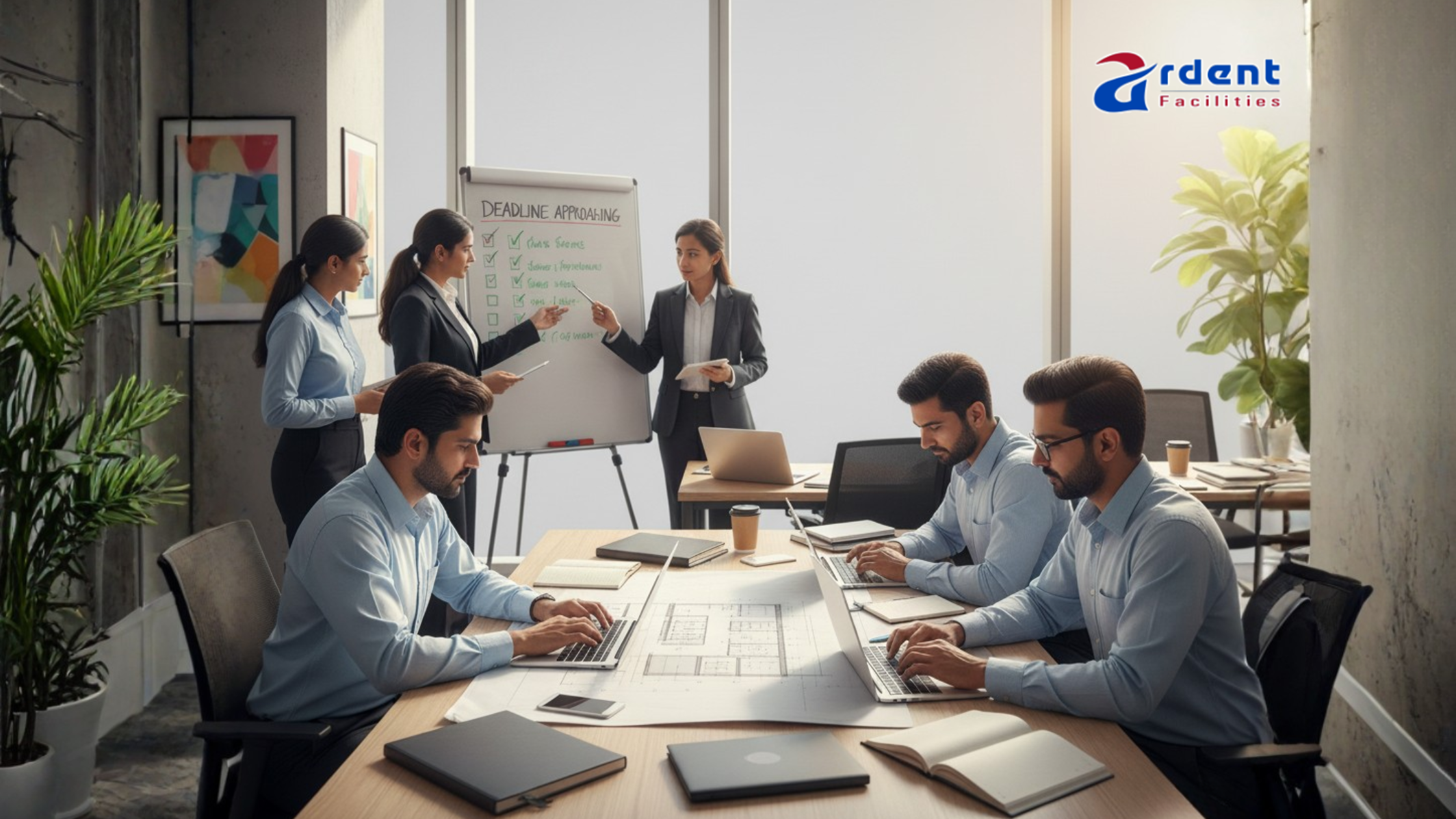 Skilled contract manpower Services team meeting project deadlines