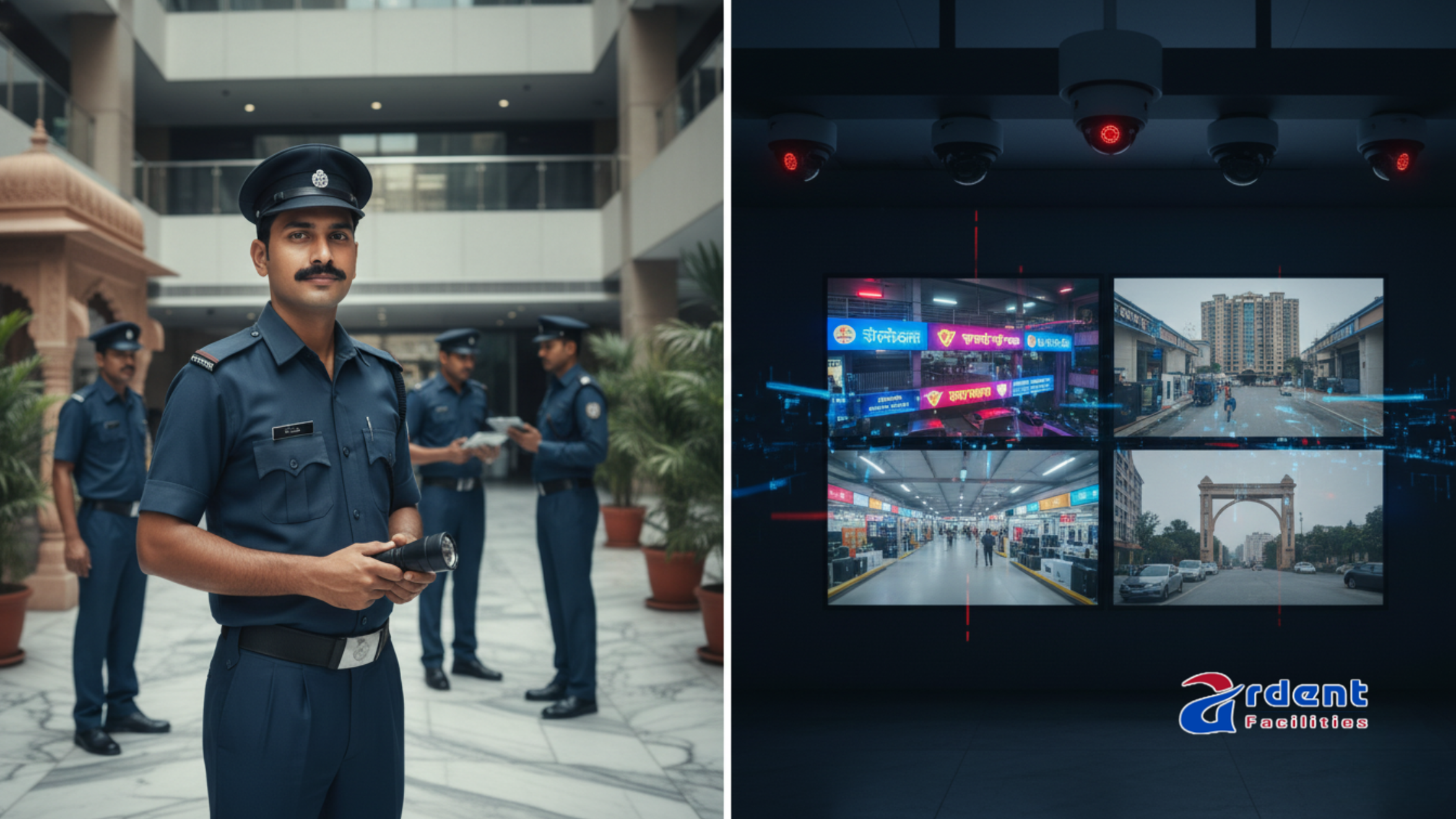 Comparison between security guards Agency and surveillance systems for business security