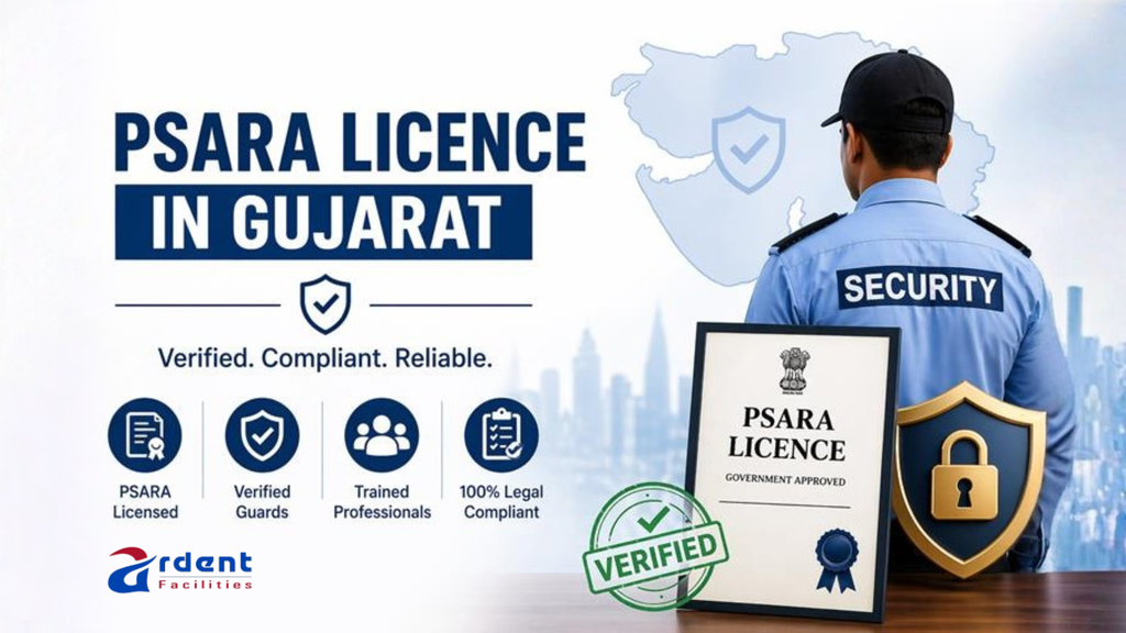 PSARA licence verification for security guard agency Gujarat
