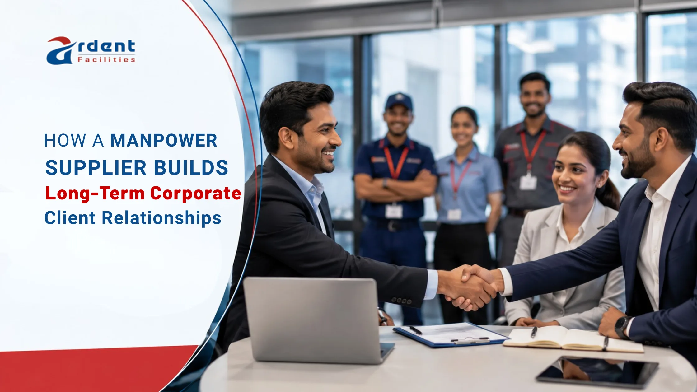 Manpower supplier building long-term relationship with corporate client