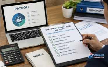 Statutory Compliance Checklist for Payroll Processing-of-Contract-Staff Payroll outsourcing services team managing statutory filings for businesses