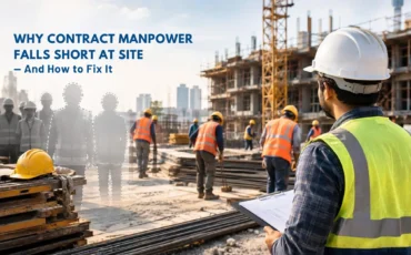 Professional contract manpower team deployed at an industrial facility