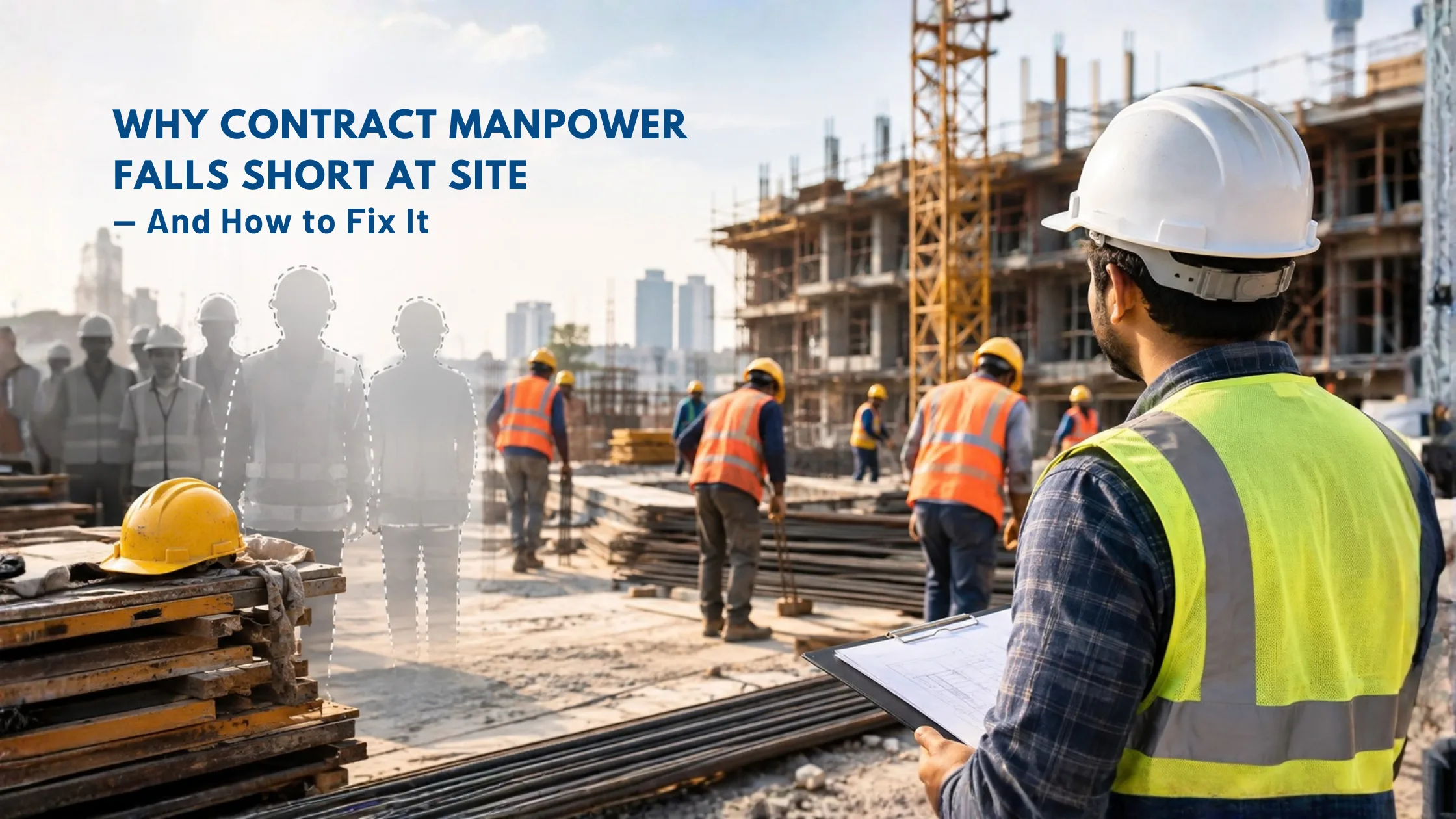 Professional contract manpower team deployed at an industrial facility